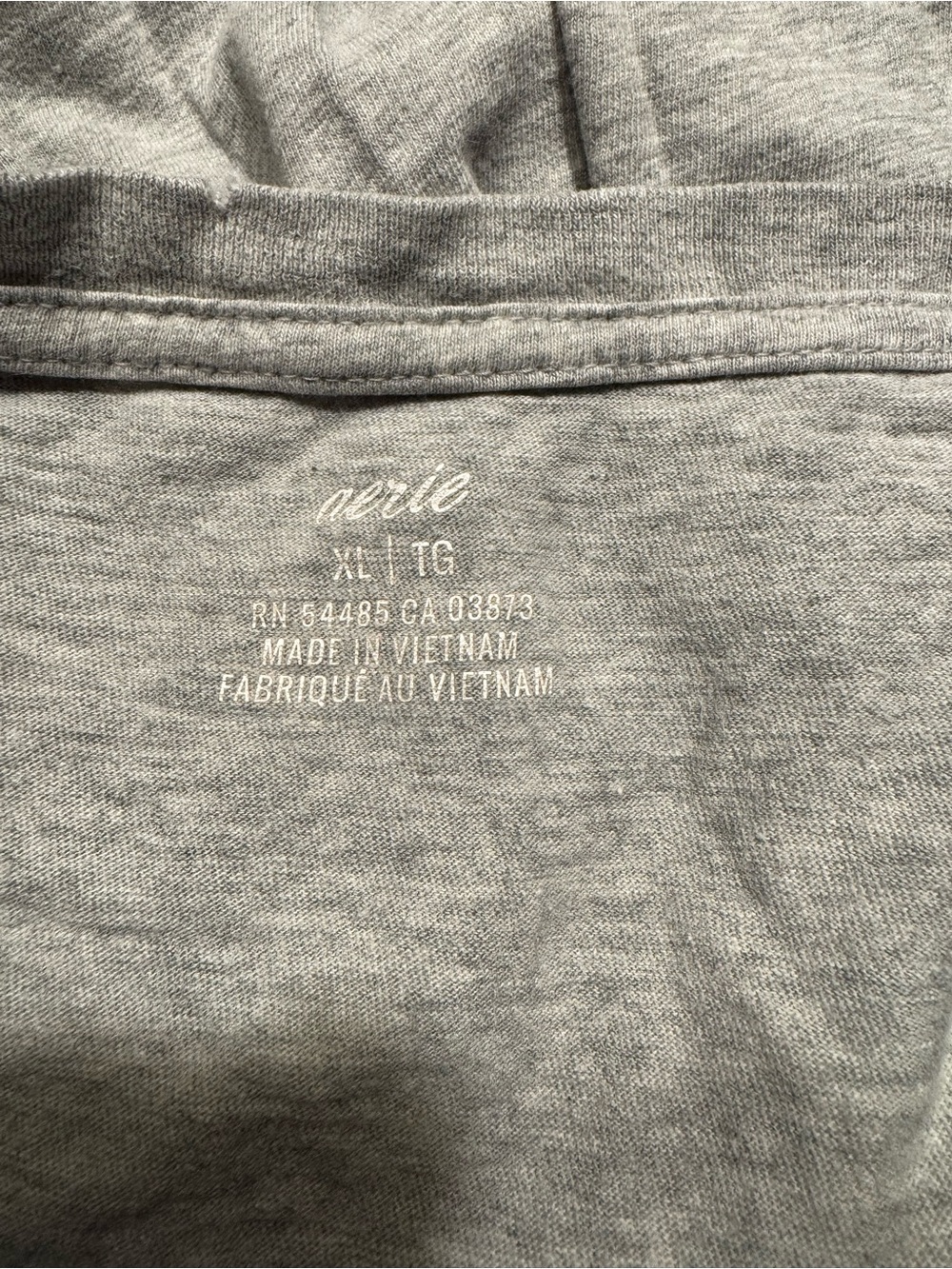 aerie Relaxed Crewneck Tee - Light Gray Size XL - Picture 8 of 9